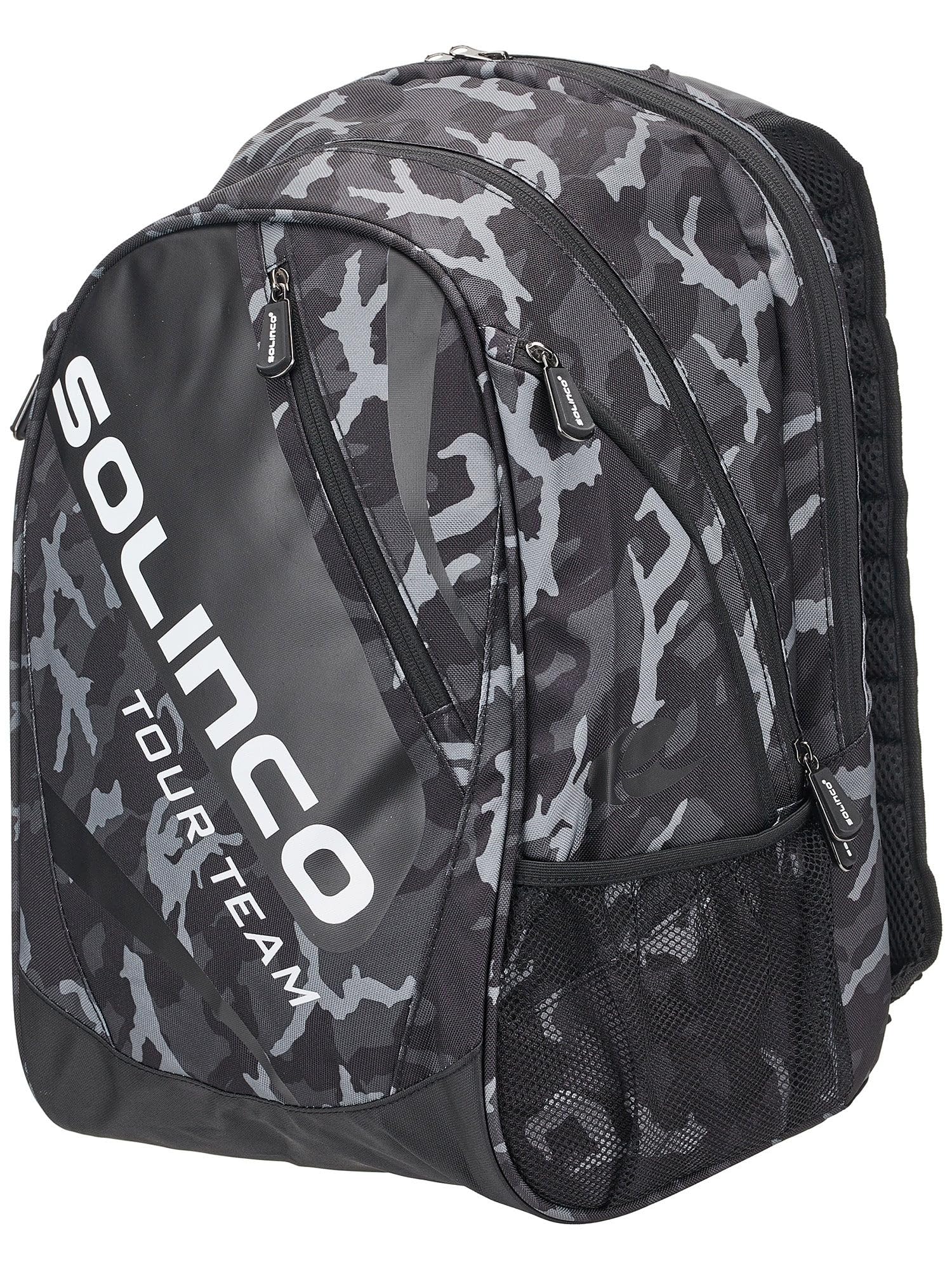 Solinco Black Camo Tennis Backpack