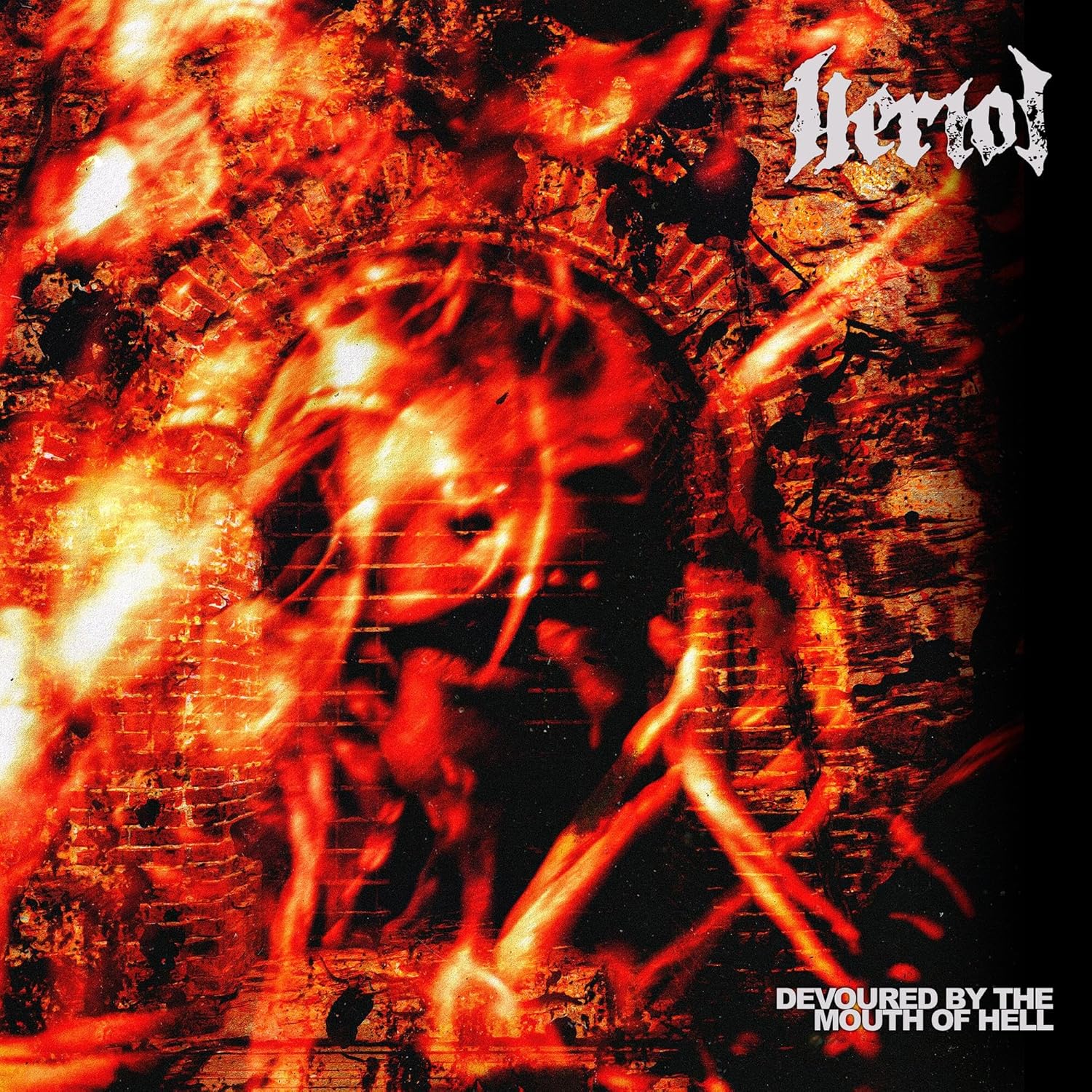 Devoured by the Mouth of Hell por Heriot — capa do álbum