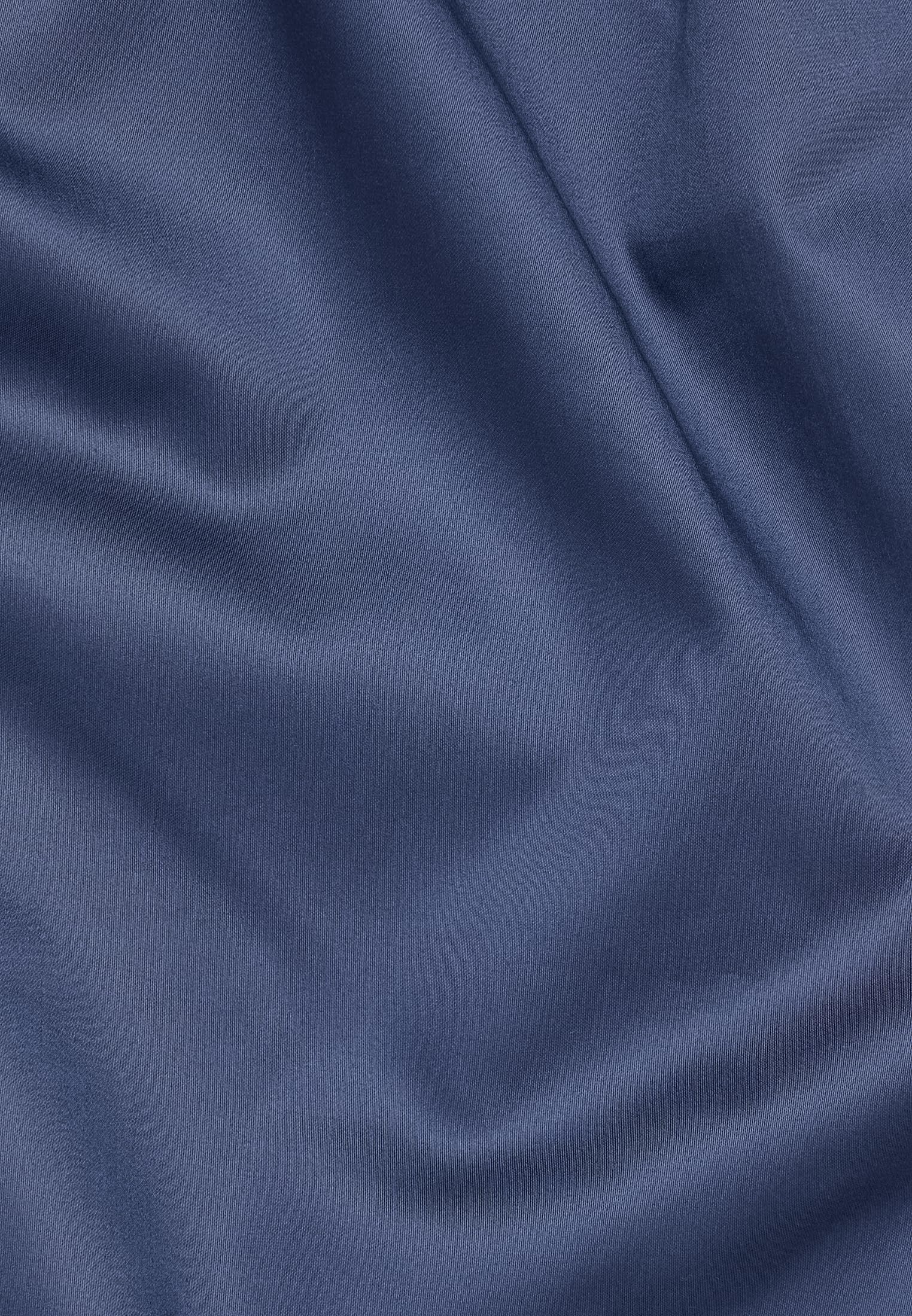 ETERNA Female Satin Shirt Bluse unifarben Loose FIT 44_D_1/1, 1/1, Indigo
