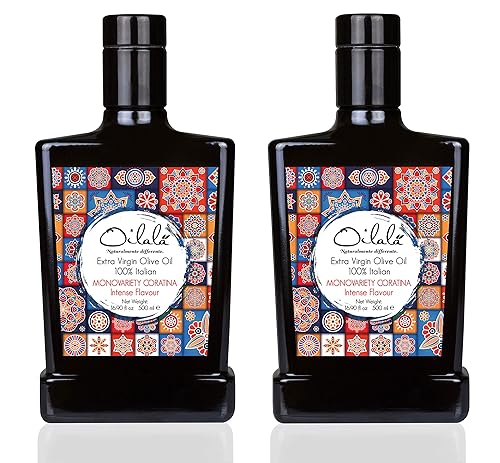 Oilala, 201920 Cosecha Aceite de Oliva Virgen Extra, Coratina, Medalla de Oro NYIOOC 2020! .17 acidez, robusto, Puglia Italia, granja familiar