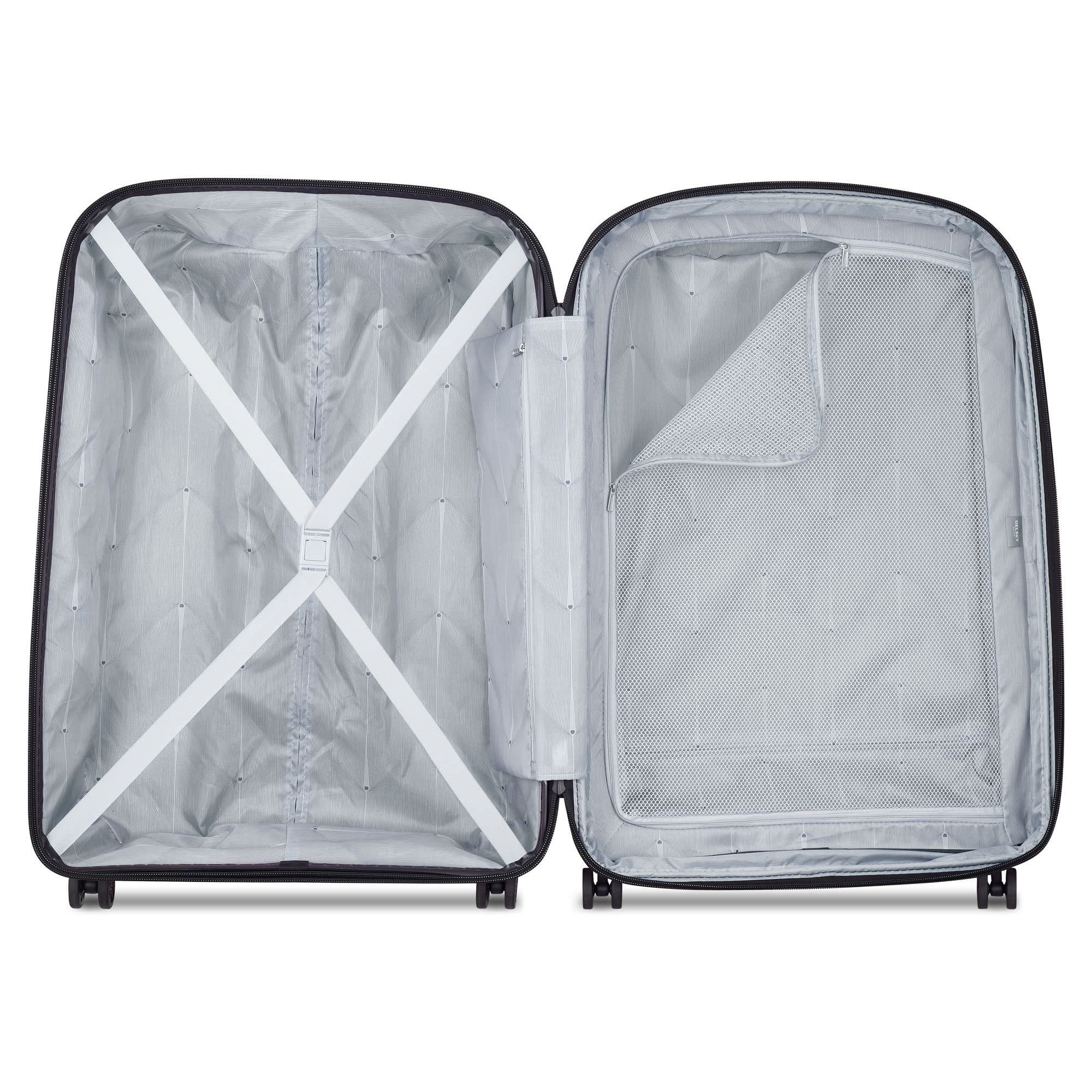 Belmont Plus walizka na kółkach Kabine Slim, 4 podwójne kółka, 55 cm, czarny (czarny) - 3861821-00