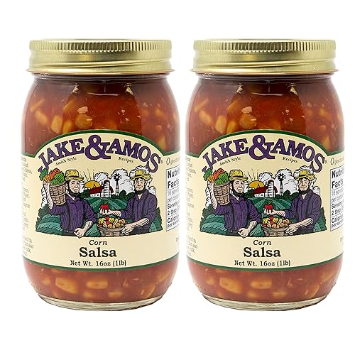 Jake & Amos Corn Salsa 16oz (paquete de 2)