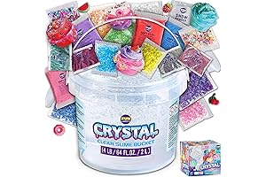 4 LB Dr Squish Gigantic Crystal Clear Slime Bucket