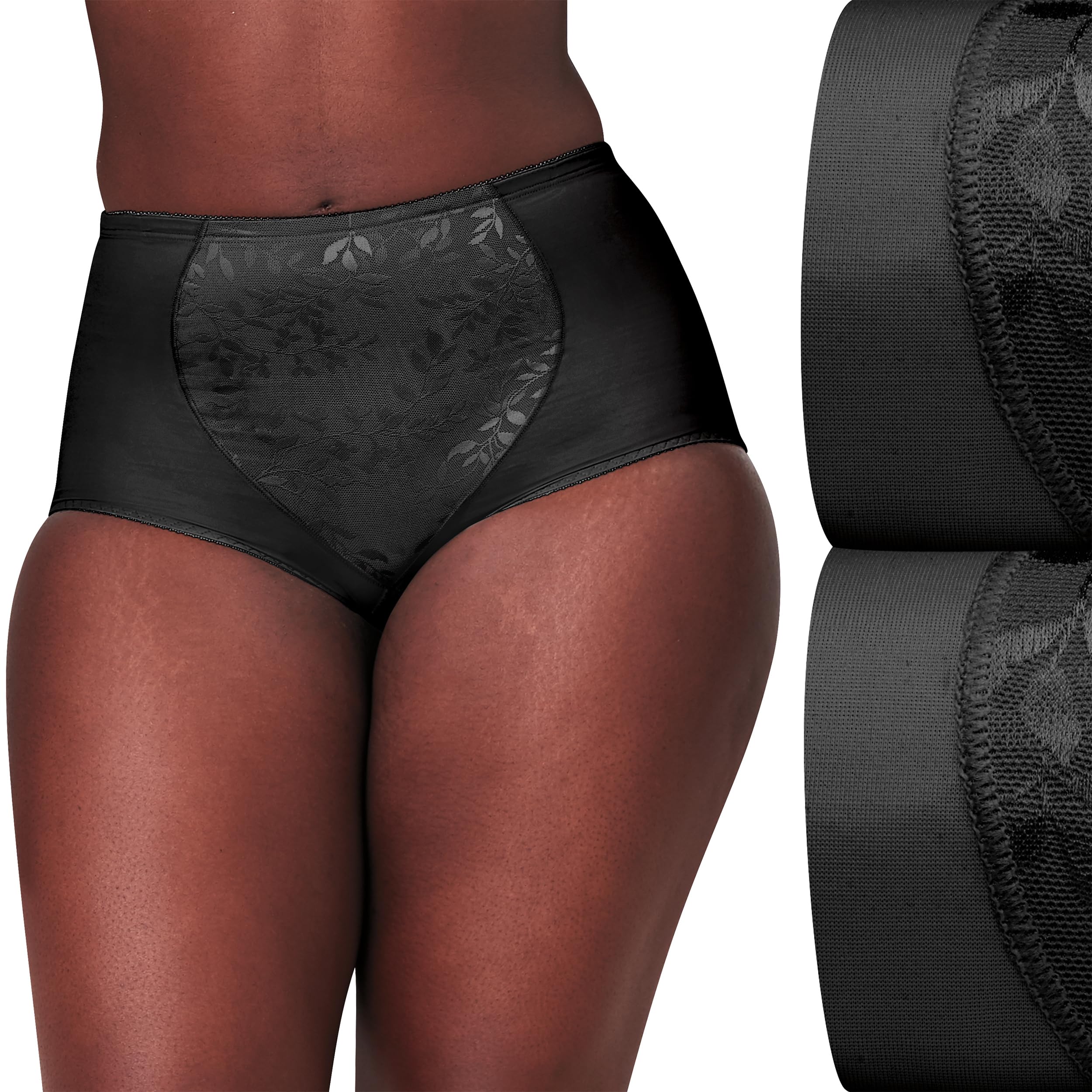 Bali Women's Firm-Control Shapewear Brief Pack, Shaping Brief with Tummy Control, 2-Pack