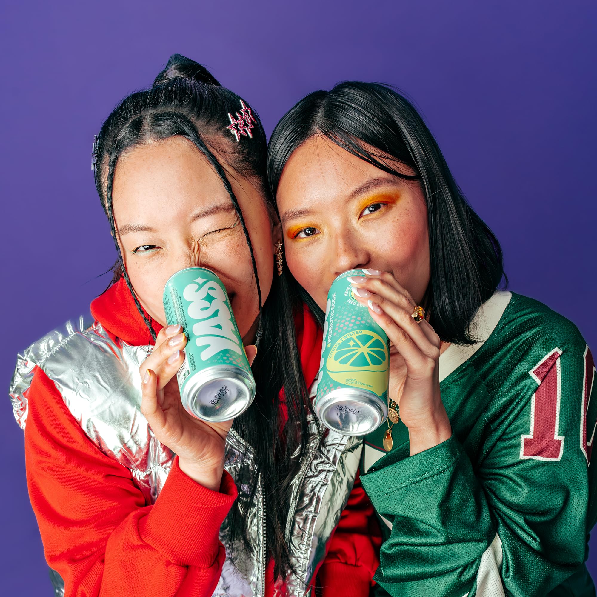 YASS Soda Prébiotique -Saveur CITRUS TWISTER - Le Soda Sain & Stylé qui Prend Soin de Ton Ventre 6.6g de Fibres et -60% de sucre-12 canettes de 33cl