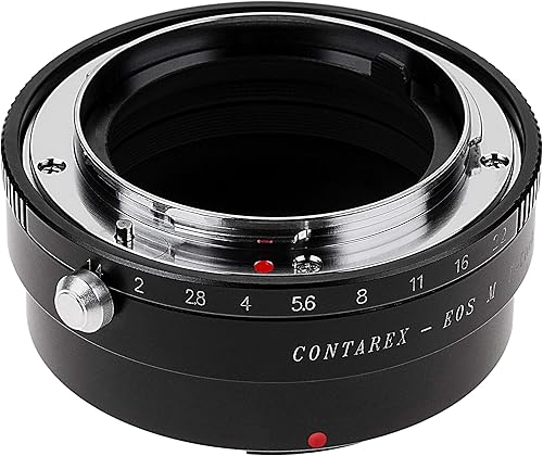 Miniatura 2 de Fotodiox Adaptador de montaje de lente profesional, lente Contarex (montaje CRX) a Canon EOS M (EF-m) adaptador de cámara sin espejo con dial de