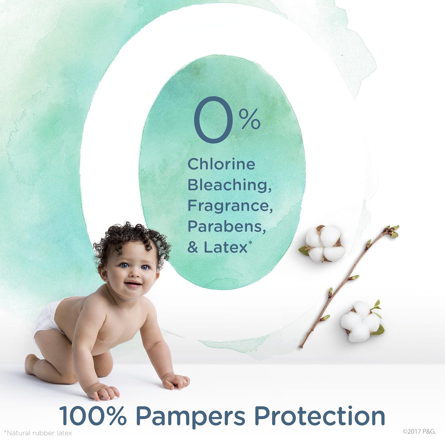 Pampers Pampers Pure Protection Newborn Diapers Size 1 82 Count, 82 Count