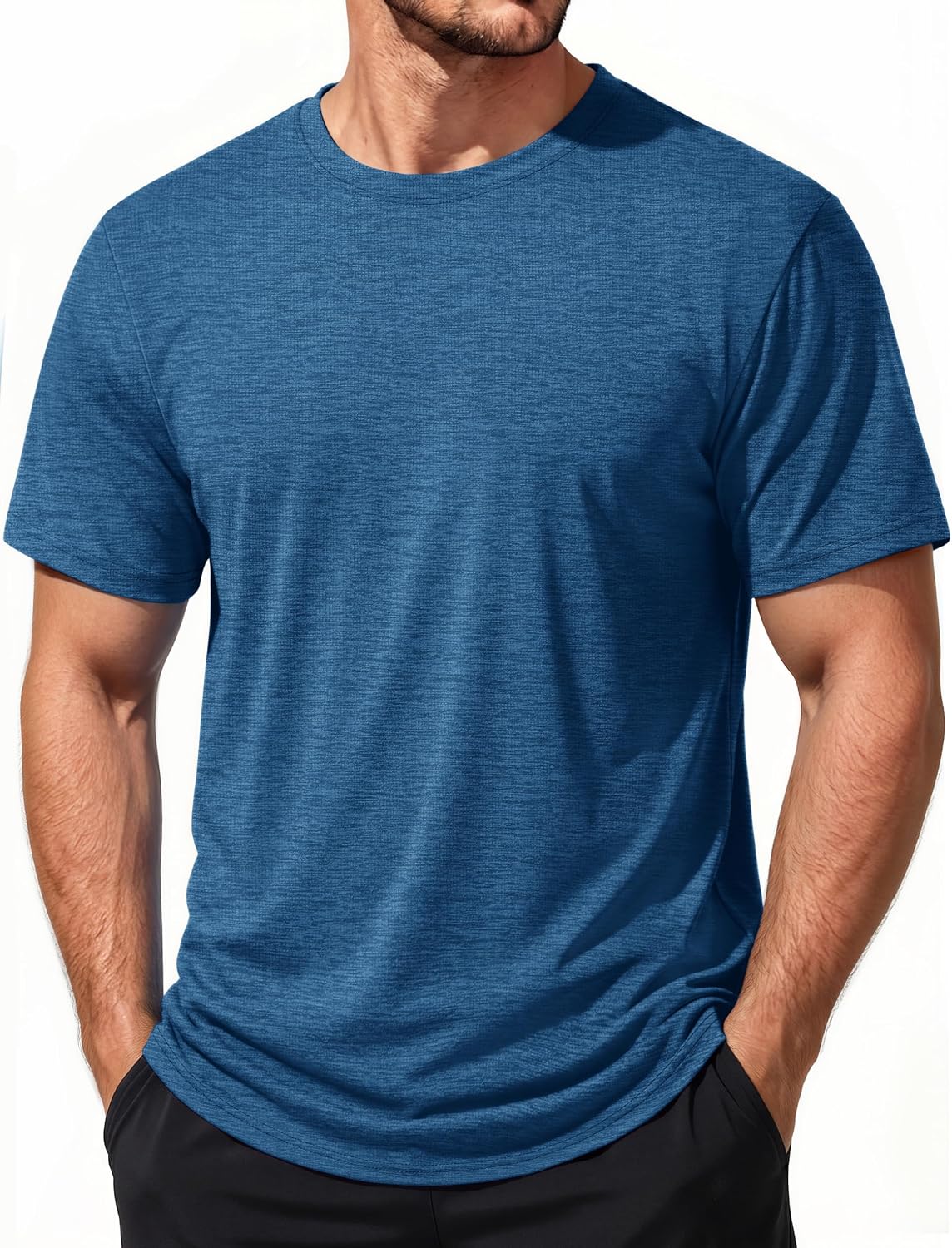 MAGCOMSEN Men's Short Sleeve Dry Fit Shirts Athletic Workout Tops UPF 50+ Sun Protection Cooling Tshirts Running Gym