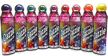 Dazzle Glitter Bingo Dauber/Dabber Ink 12-Pack - Mixed Colors