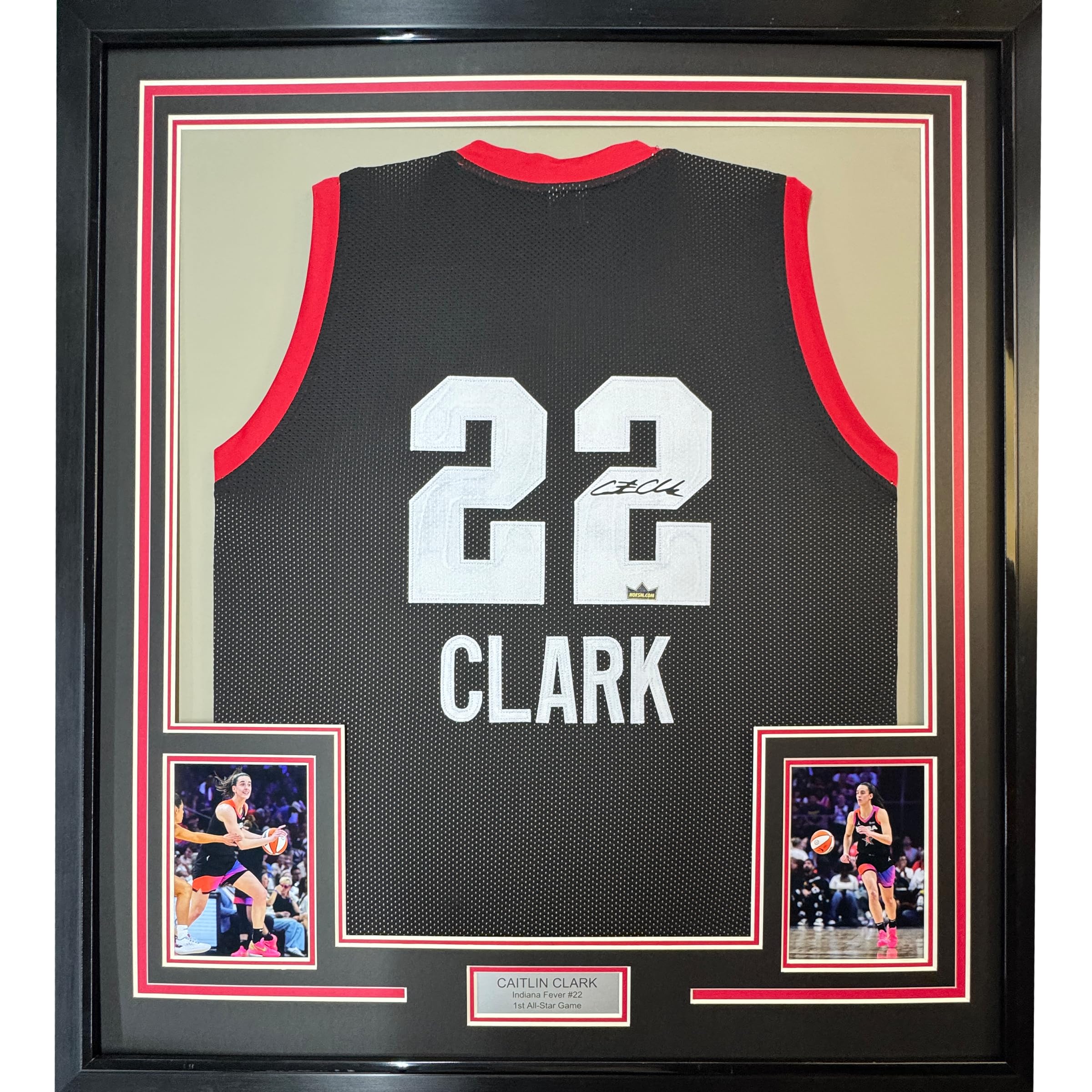 Framed Facsimile Autographed Caitlin Clark 35x39 2024 1st All-Star