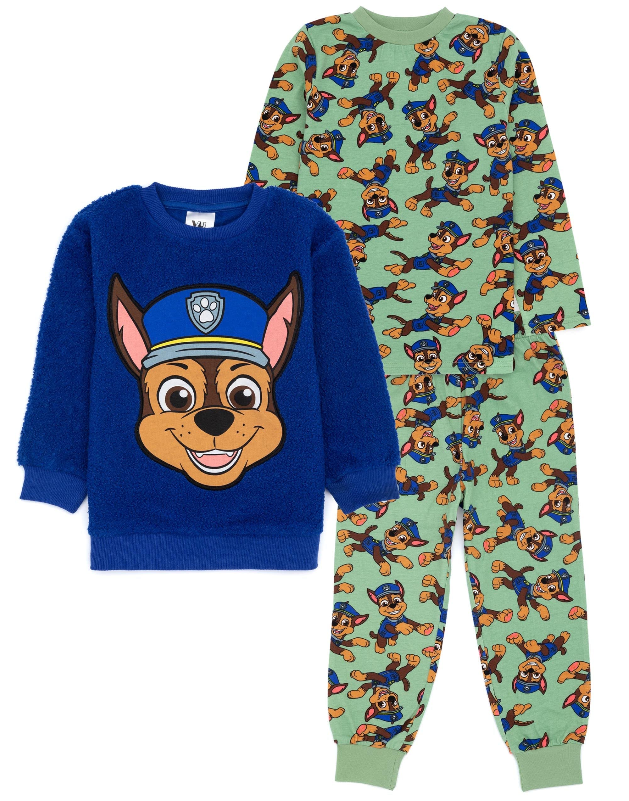 Paw Patrol (6-7 Years) Long Sleeve Long Leg Pyjama Set (Boys Green)
