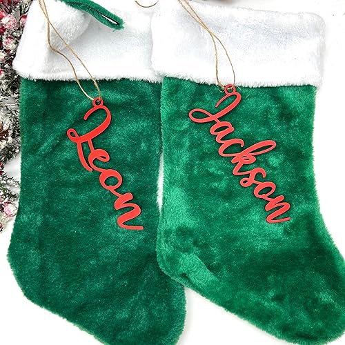 Miniatura 3 de Custom Christmas Name Tag, Personalized Stockings, Christmas gift decoration, Hanging Stocking Name Tag