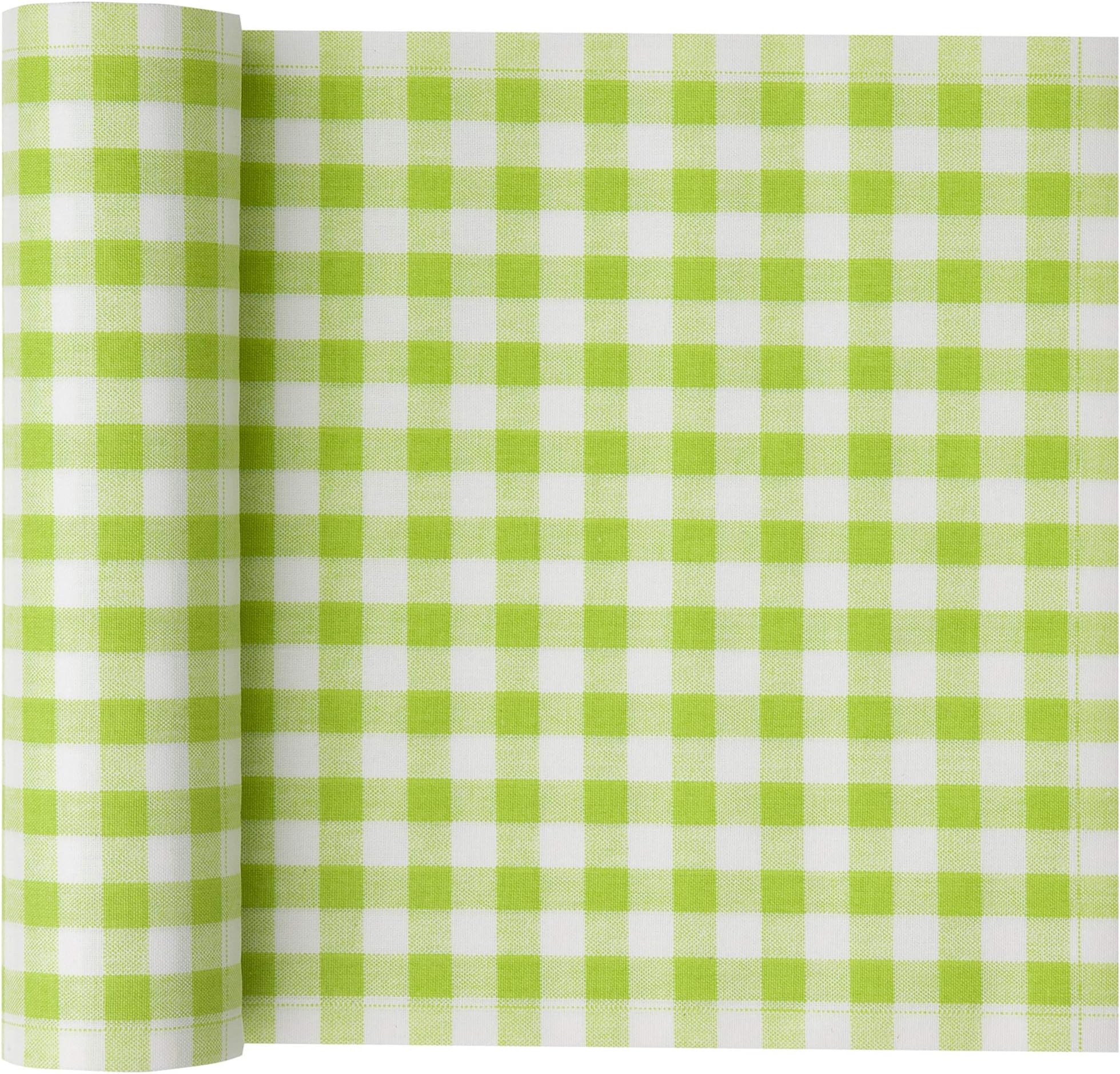 MYdrap Cotton Printed Luncheon Napkin - 7.9 x 7.9 in - 20 units per roll - Pistachio Vichy
