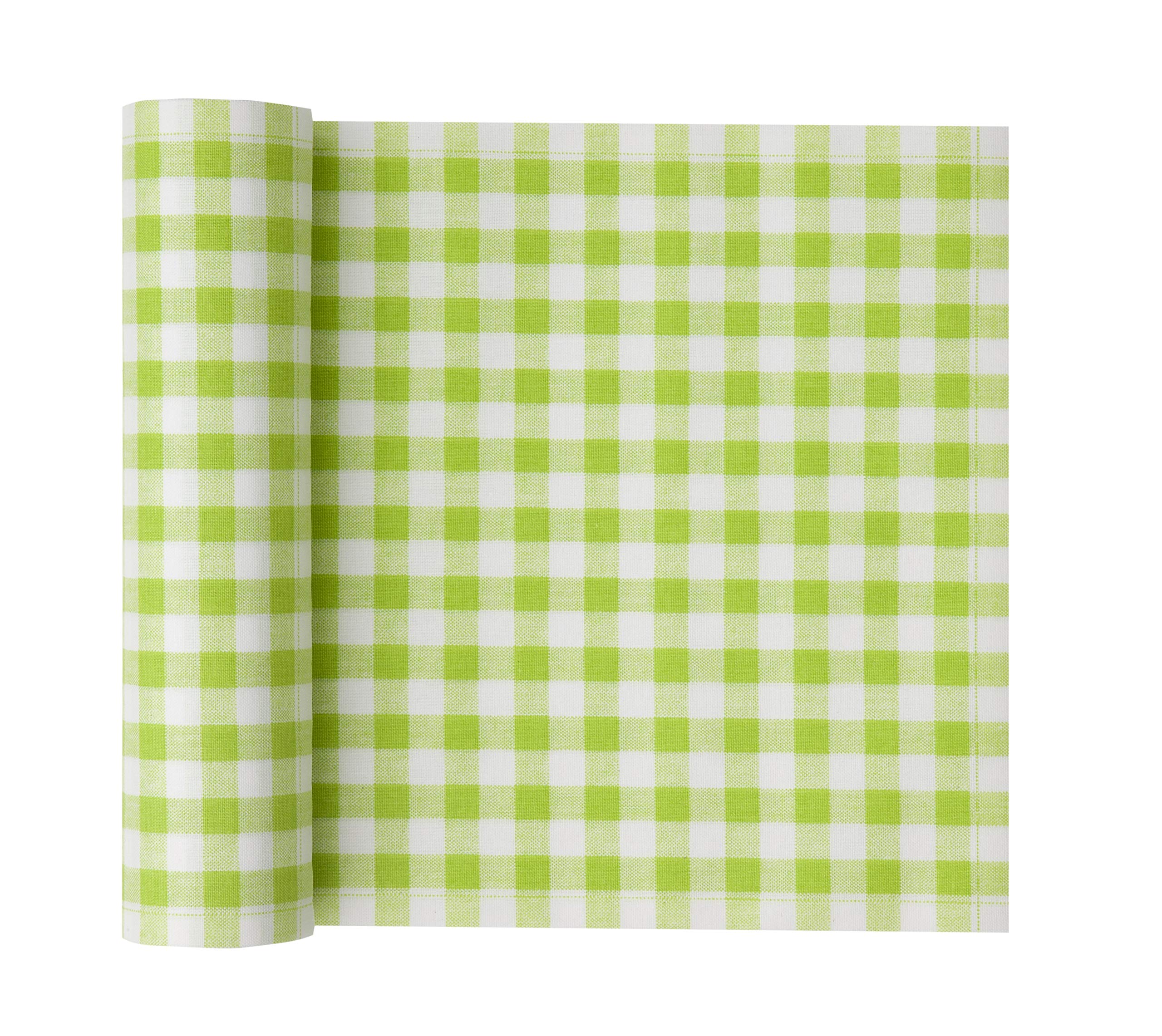 MYdrap Cotton Printed Luncheon Napkin - 7.9 x 7.9 in - 20 units per roll - Pistachio Vichy