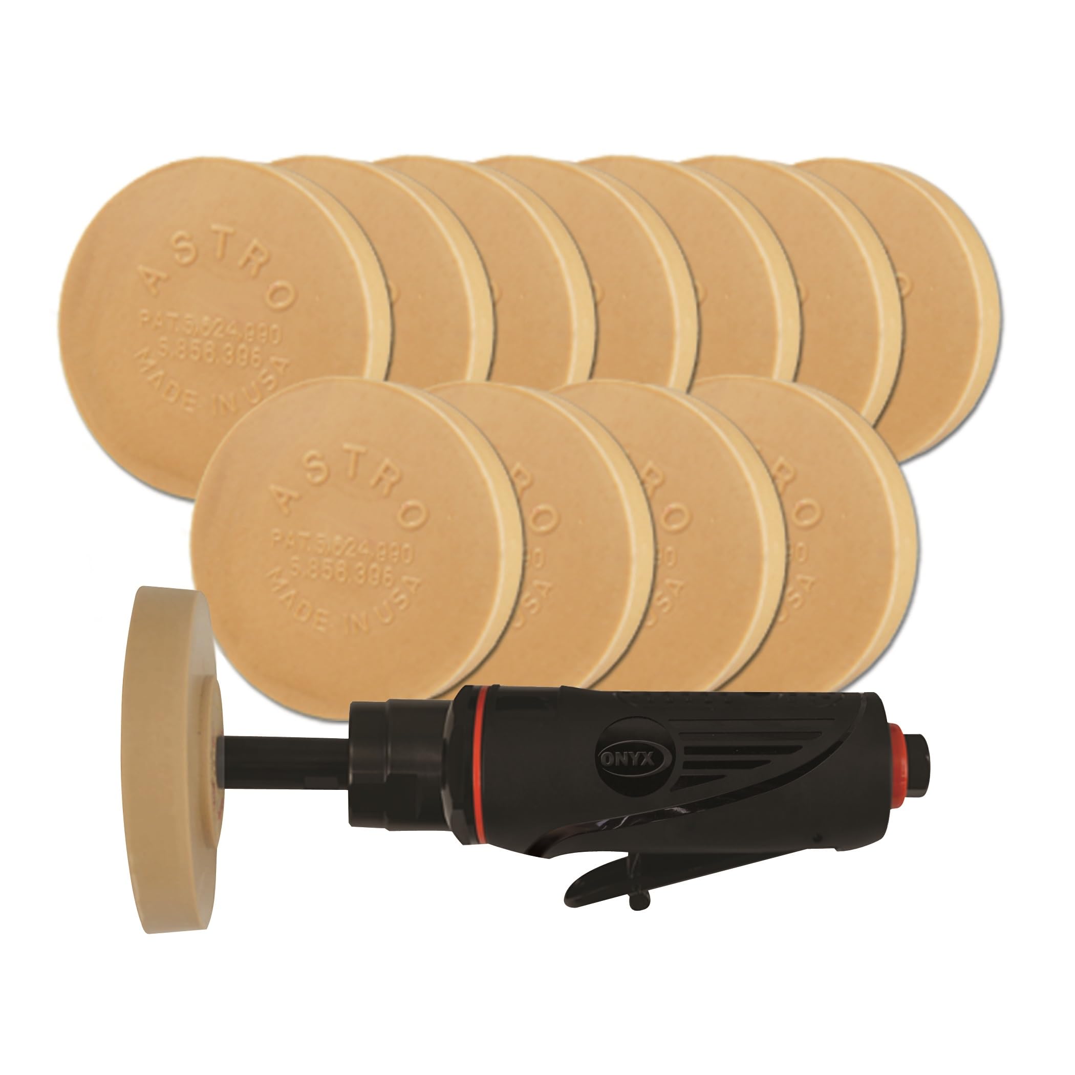 Astro Tools 232A ONYX Pinstripe Removal Kit w/ Onyx Pinstripe Removal Tool(#203) &amp; 12 Smart Eraser® Pads(#400E) (AMZ)