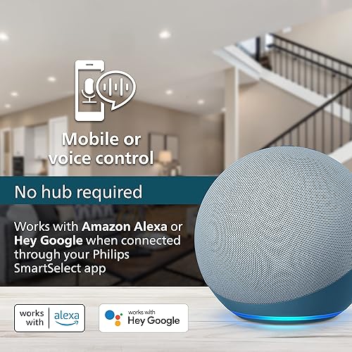 Miniatura 2 de Philips Extensor de 4 tomas, adaptador de corriente a tierra, estación de carga, sobretensión inteligente, luz indicadora Wi-Fi, compatible con