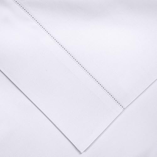 Pointehaven Fundas de almohada de algodón Pima de 800 hilos, tamaño King, color blanco