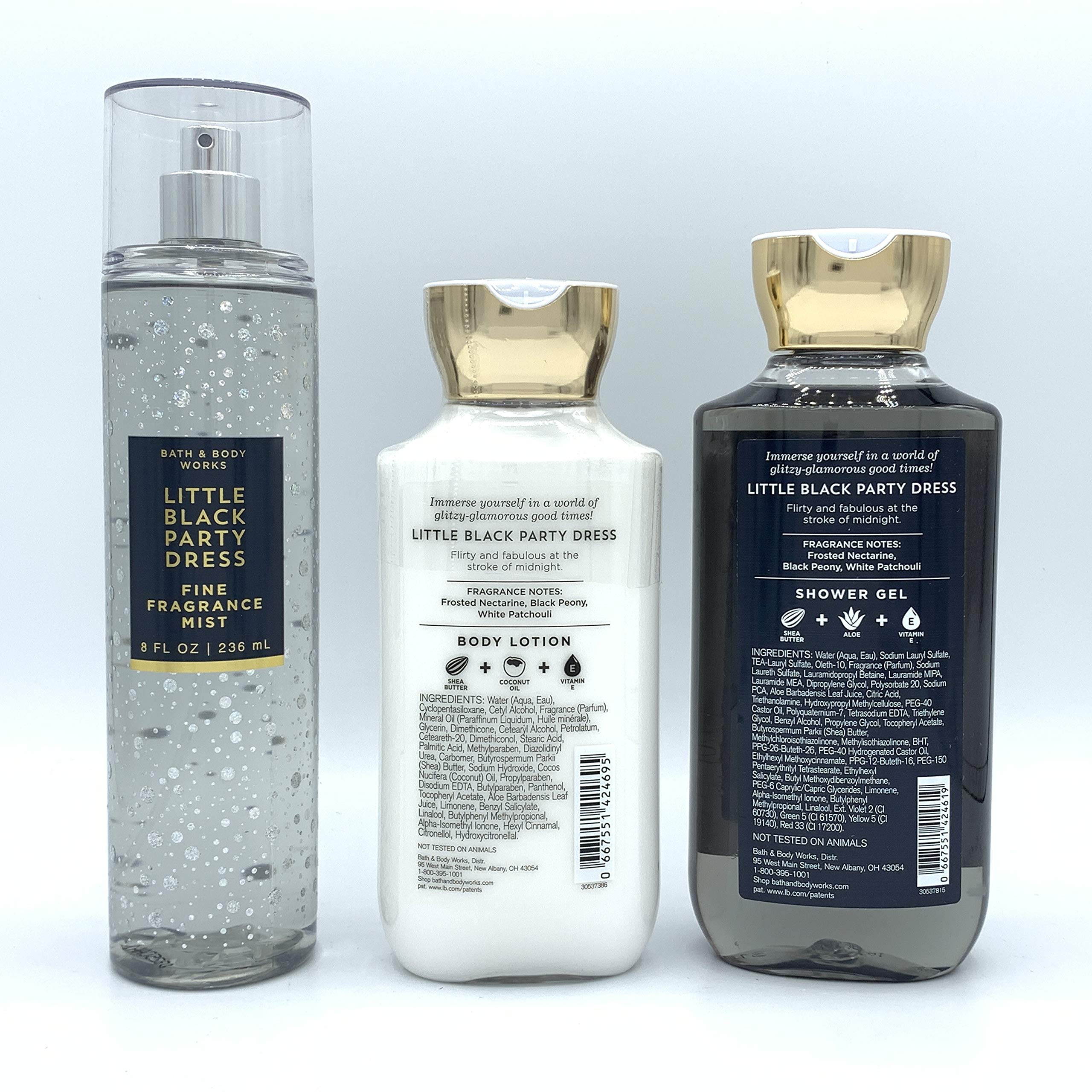 Bath & Body Works and Little Black Party Dress Fine Fragrance Mist, Lotion  and Shower Gel Gift set : Buy Online at Best Price in KSA