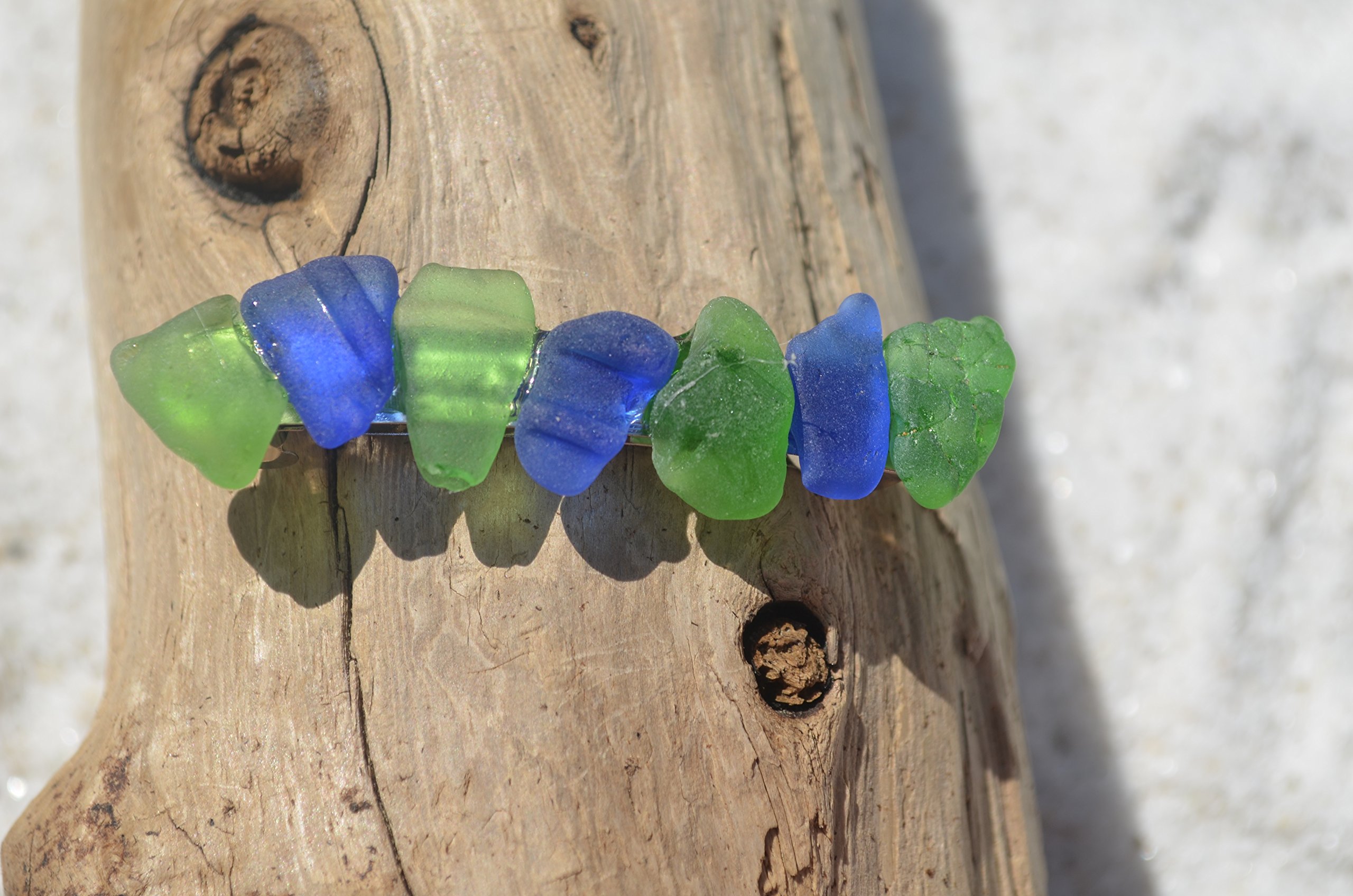 Amazon.com : Genuine Cobalt Blue and Kelly Green Sea Glass  display picture 3