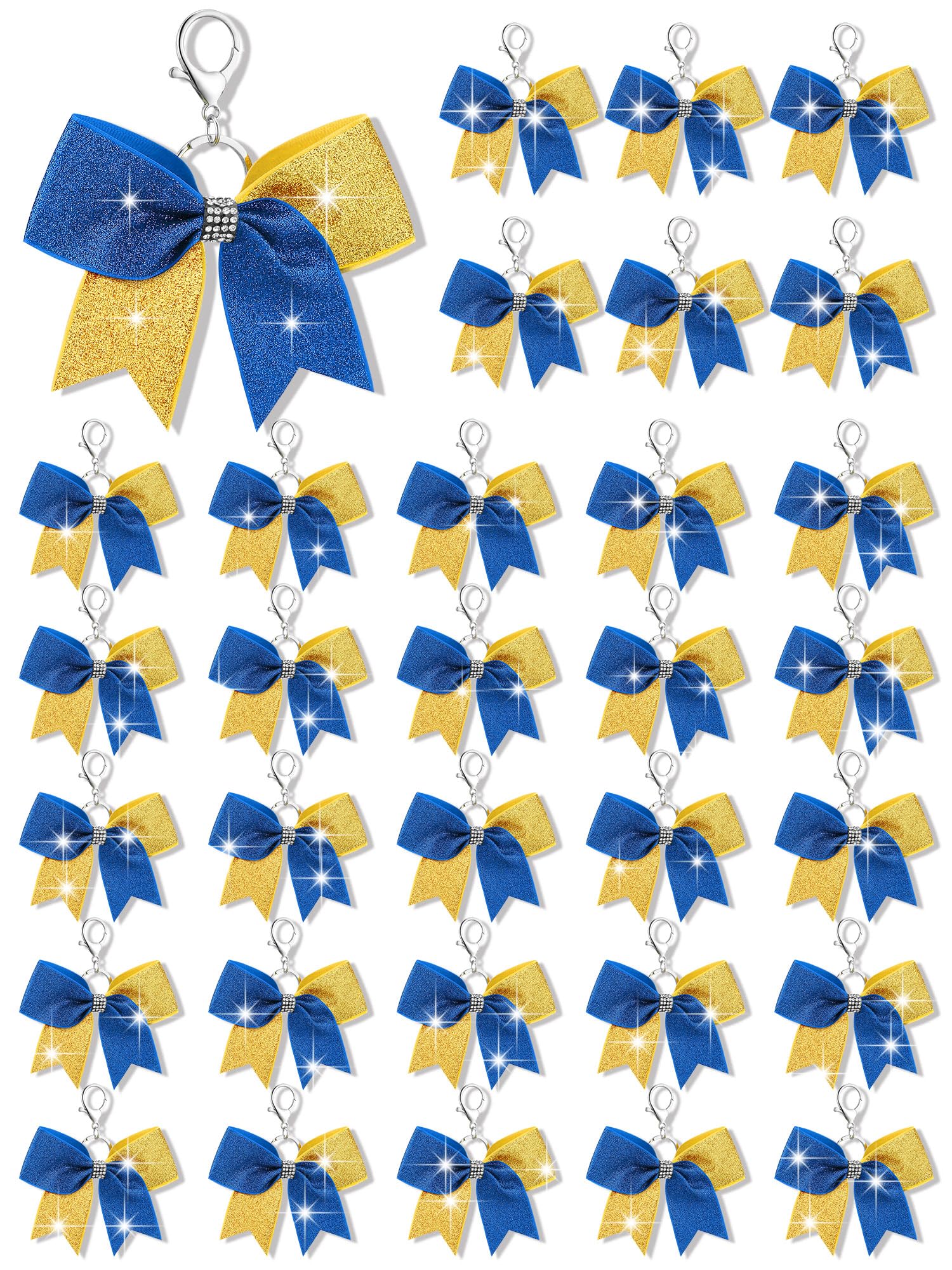 Tondiamo Cheer Bow Keychain Bulk Rhinestone
