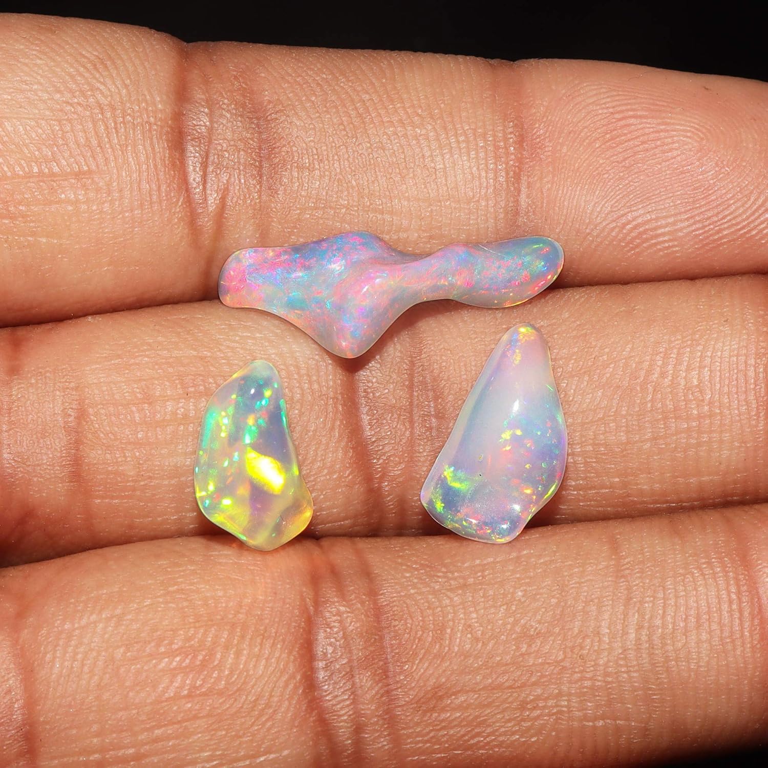 polished opal stones