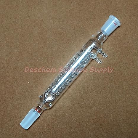 200mm,24/40,Glass Spiral Reflux Condenser,New Advance Lab Glassware
