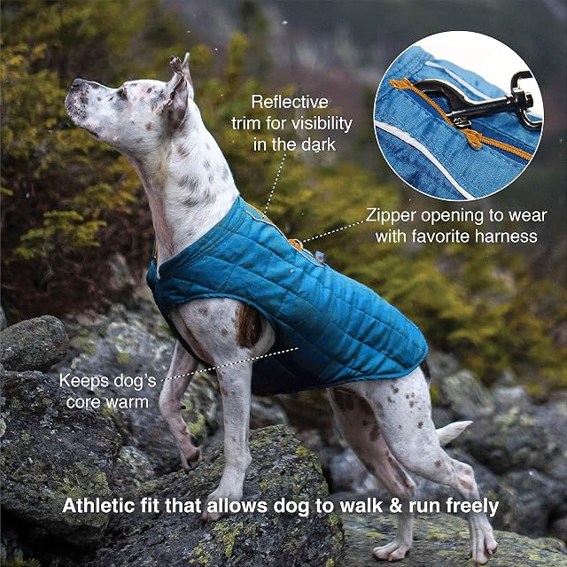 Foto 2 de 7 de Kurgo Chaqueta para perro, chaqueta de invierno reversible para perros, abrigo para mascotas, para senderismo