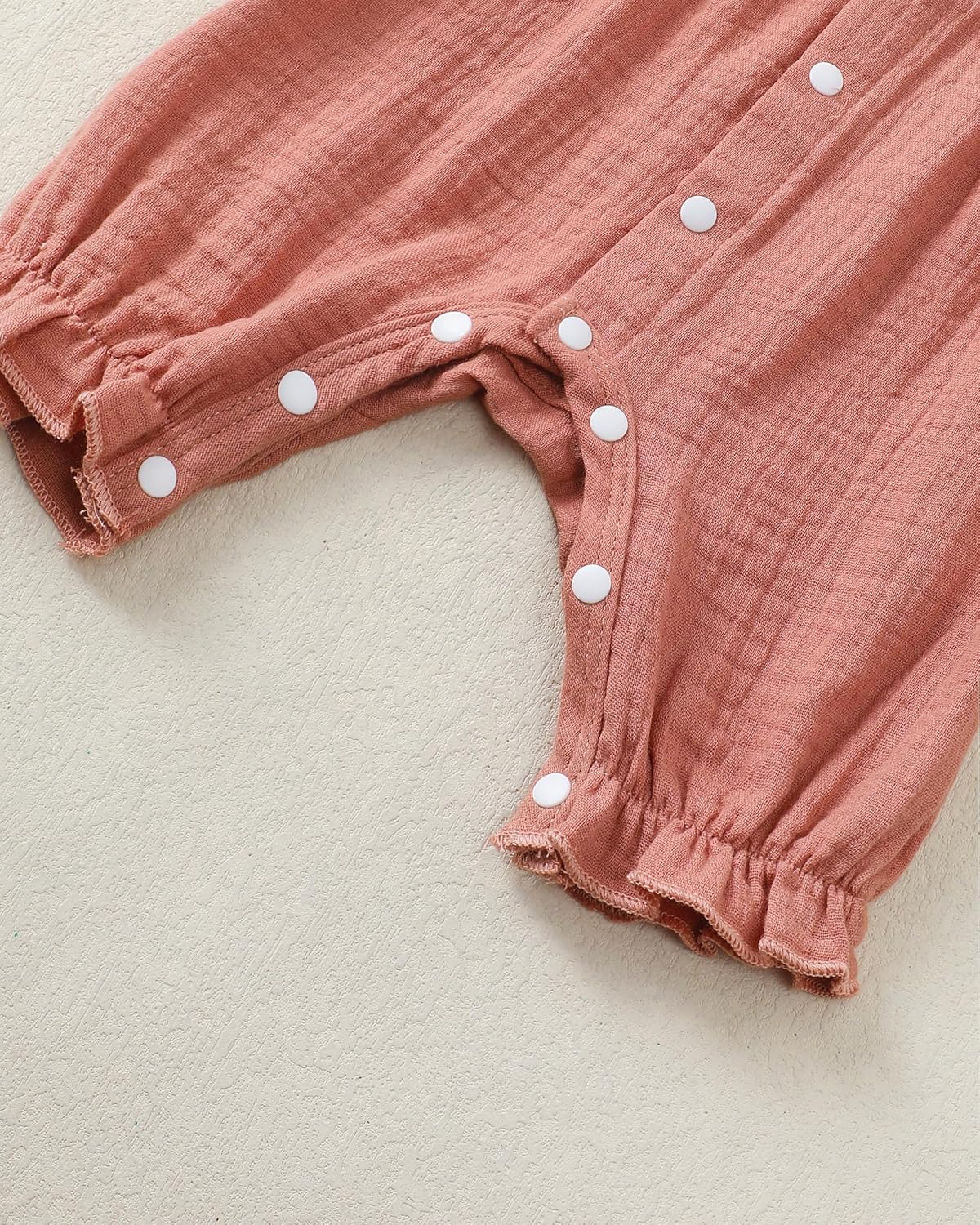 Renotemy Baby Girl Clothes Outfits Infant Summer Romper Cotton Linen Preemie Newborn Essentials Photography with Hat&Headband - Image 5