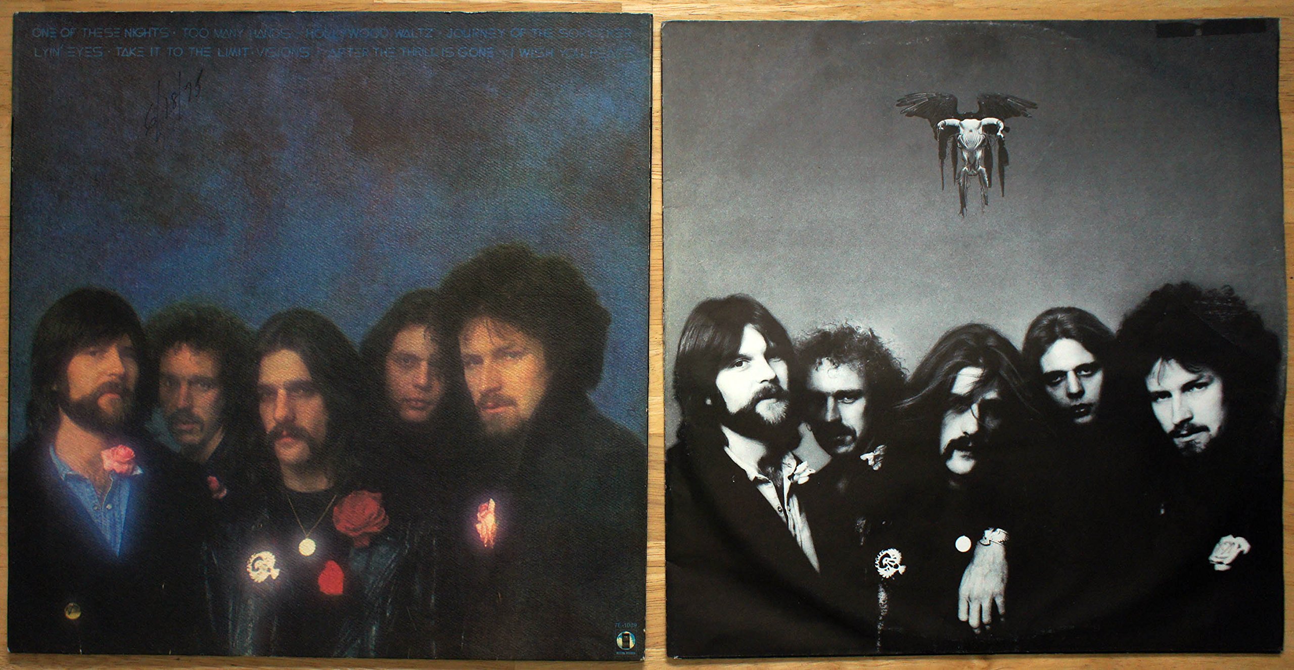 Eagles - One Of These Nights - Elektra - SYLA 8759, Asylum Records - 7E-1039