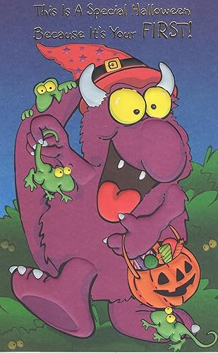 Feliz primer Halloween tarjeta de felicitación - Este es un Halloween especial porque es tu primero. Esto va a ser un feliz Halloween!
