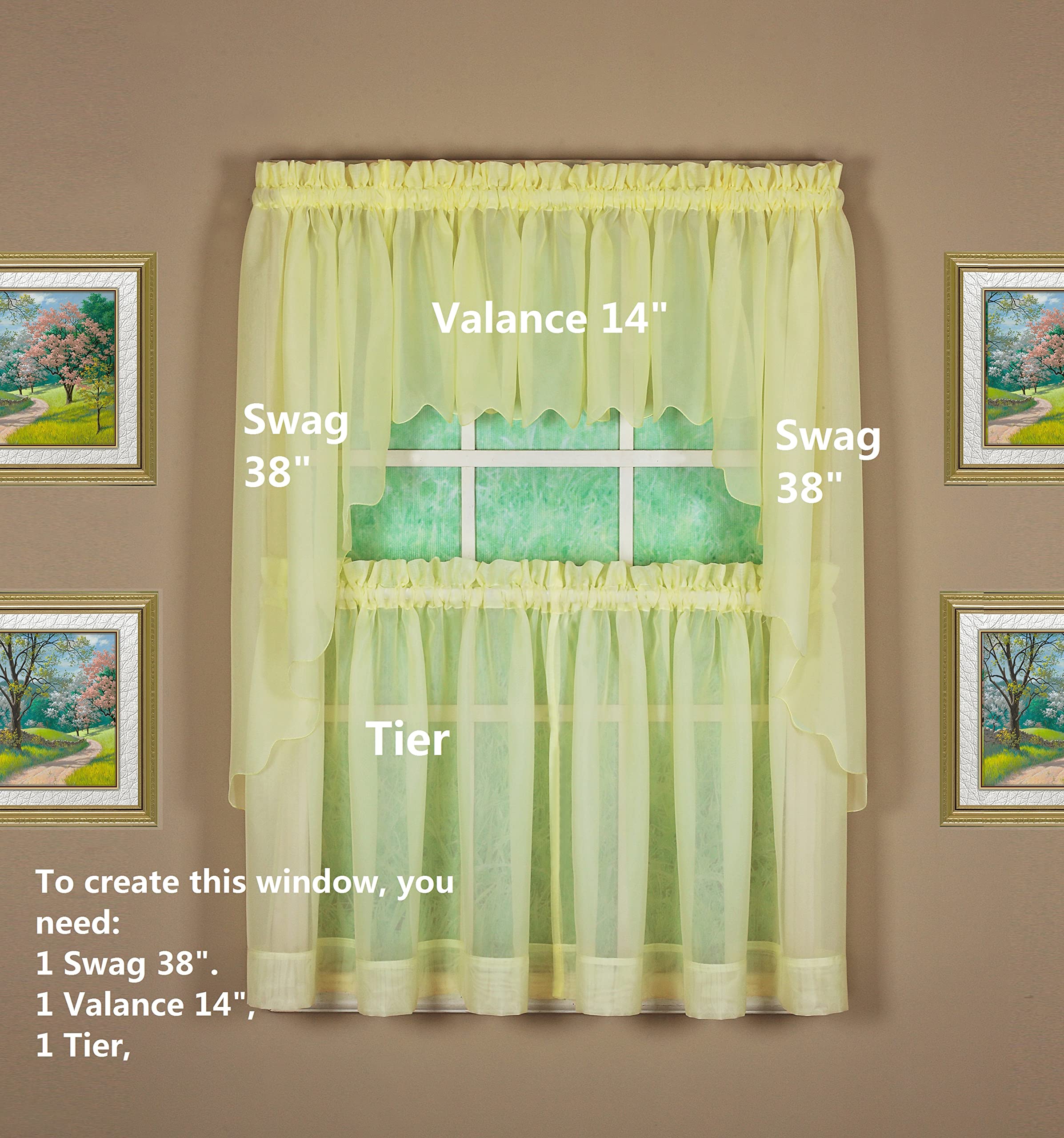 Amazon｜Today's Curtain Emelia オリジナルボイルバランス 14インチ