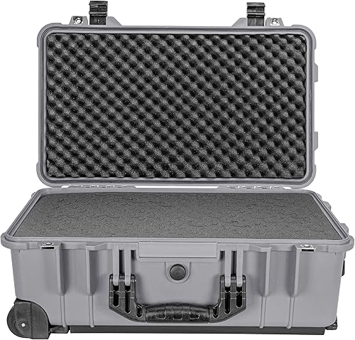 Miniatura 7 de Eylar Estuche rígido de 22 pulgadas con rodillo de mano con espuma Ragar XP Crosslink reconfigurable y reutilizable, impermeable, a prueba de golpes