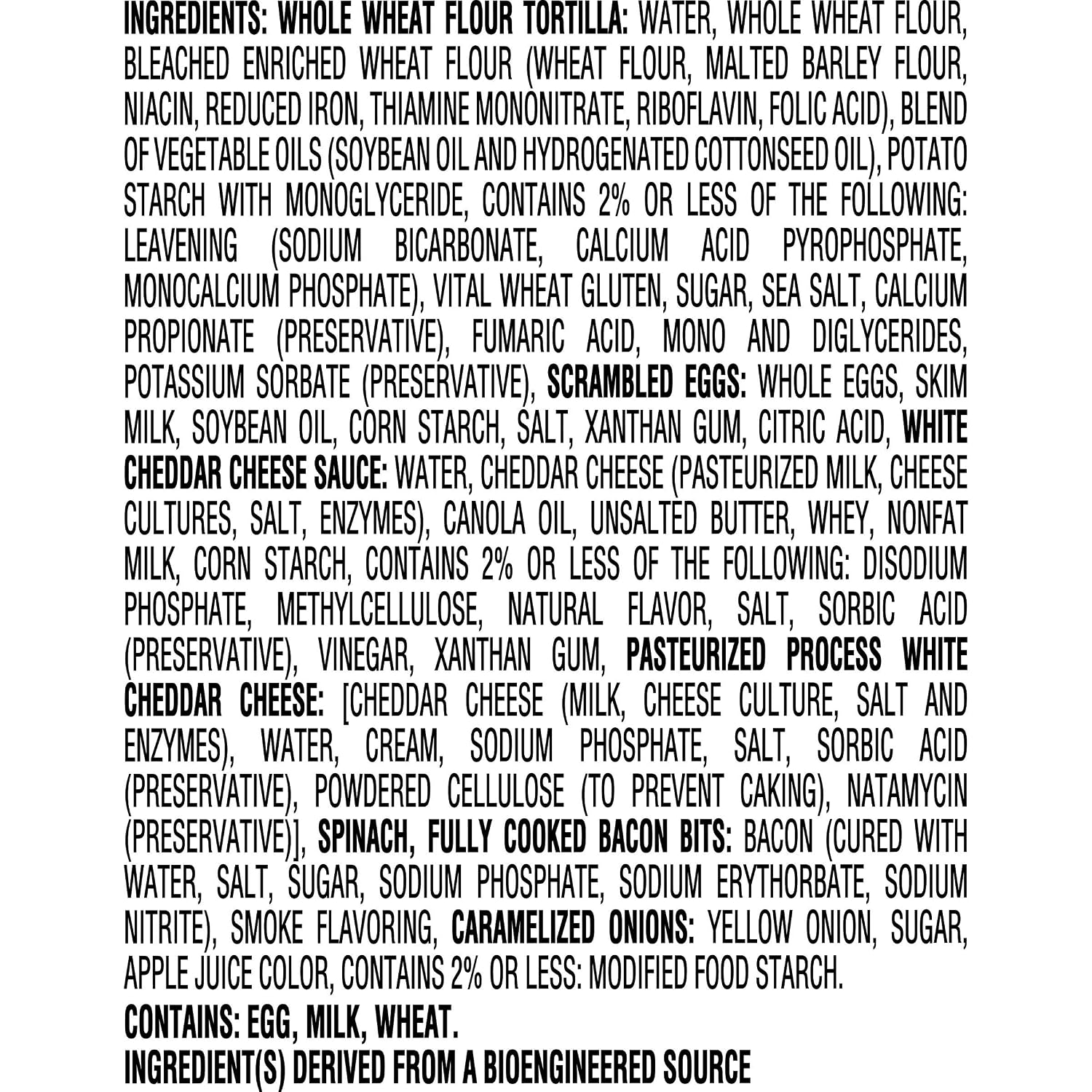 Jimmy Dean Delights Spinach & Bacon Breakfast Wraps 17 Oz, 4 Ct