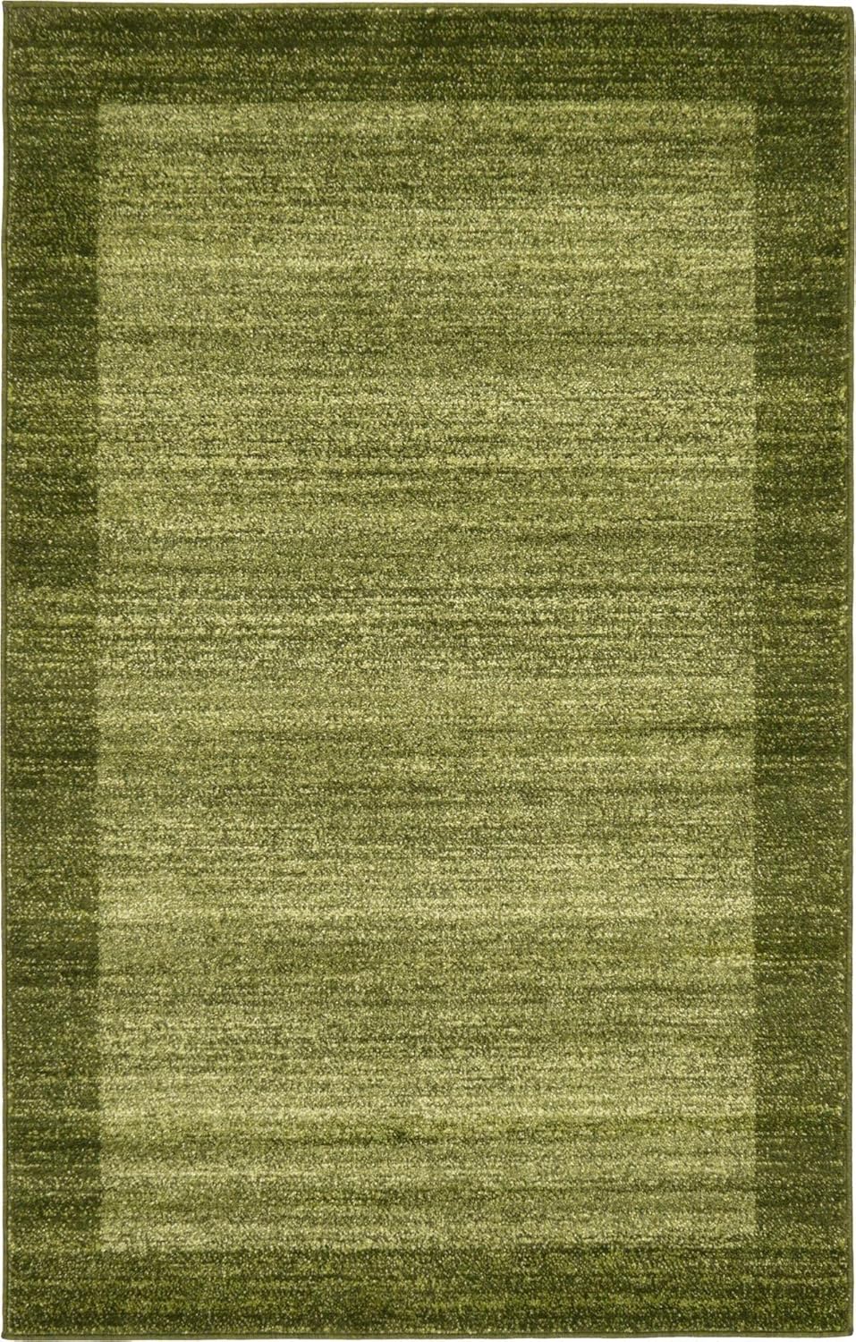 Rugs.com Angelica Collection Rug – 3' x 5' Light Green Medium Rug Perfect for Entryways, Kitchens, Breakfast Nooks, Accent Pieces