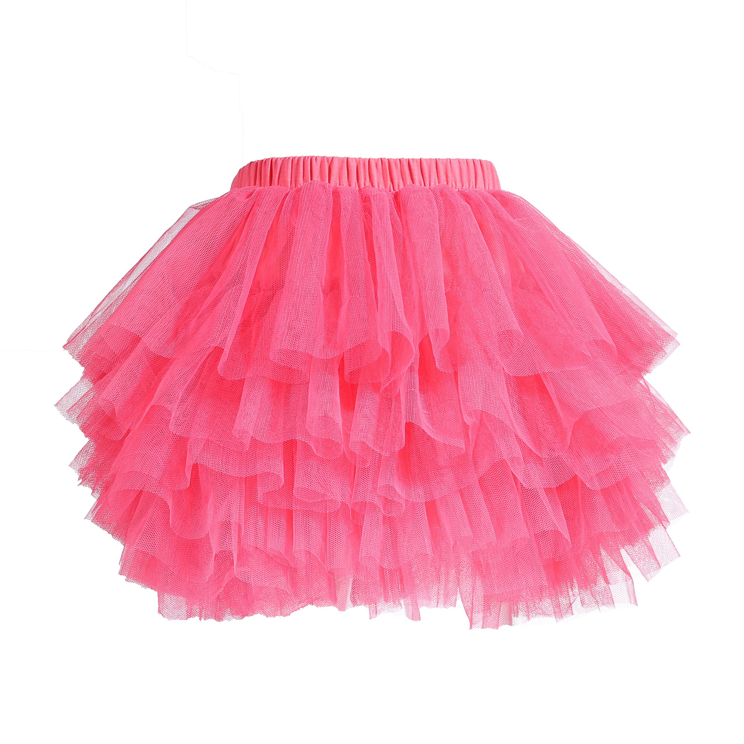 Falda tutú para bebé niña niño 6 capas Tulle faldas 1-8T - dorado - 3-4 años