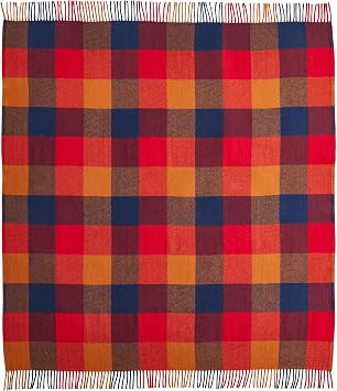 Pendleton Eco-Wise Washable Throw with Fringe 54" x 60", 100% Wool