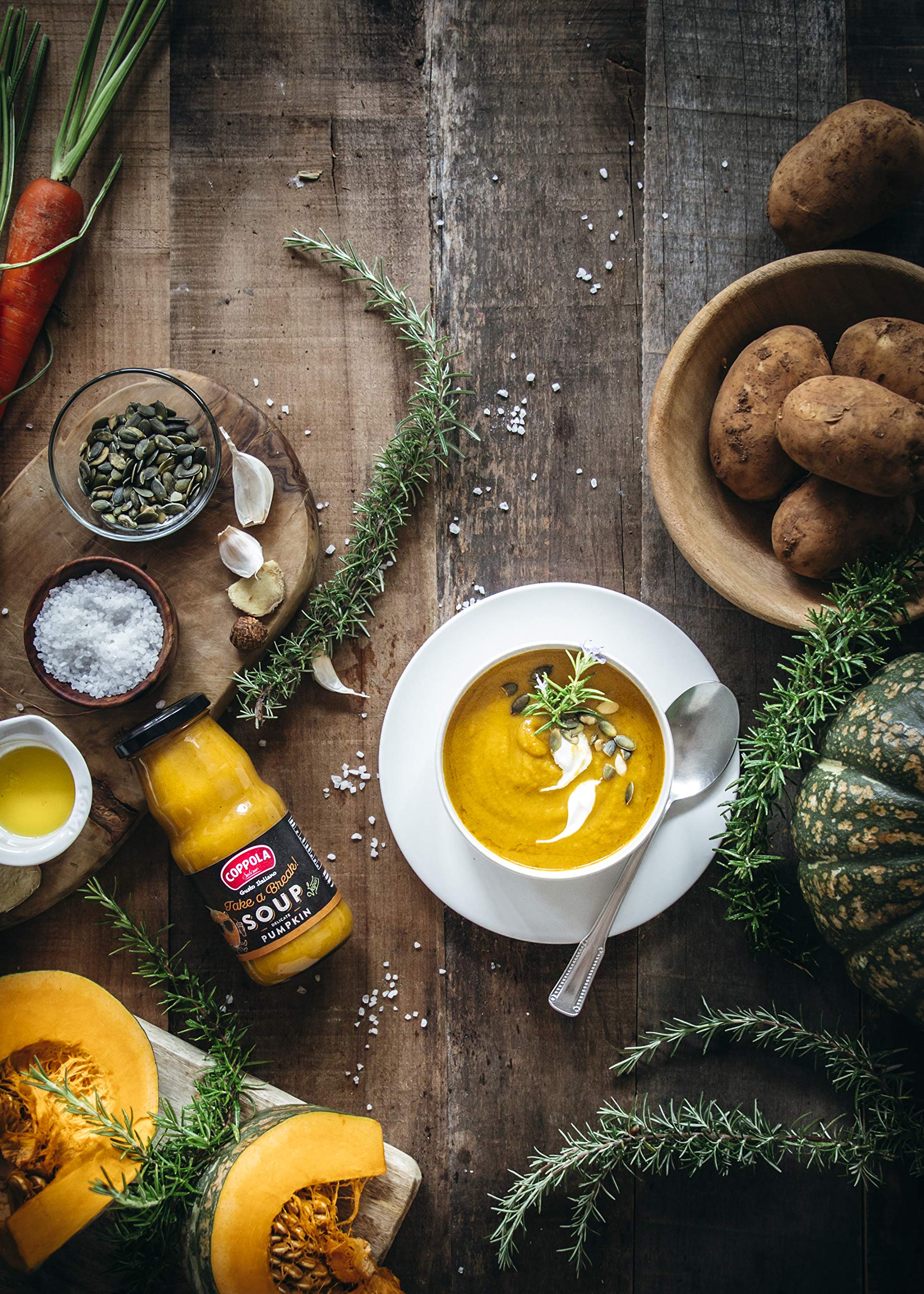Coppola Take a Break! Soupe à la citrouille, carotte et curcuma - Sans sucres ajoutés 350g
