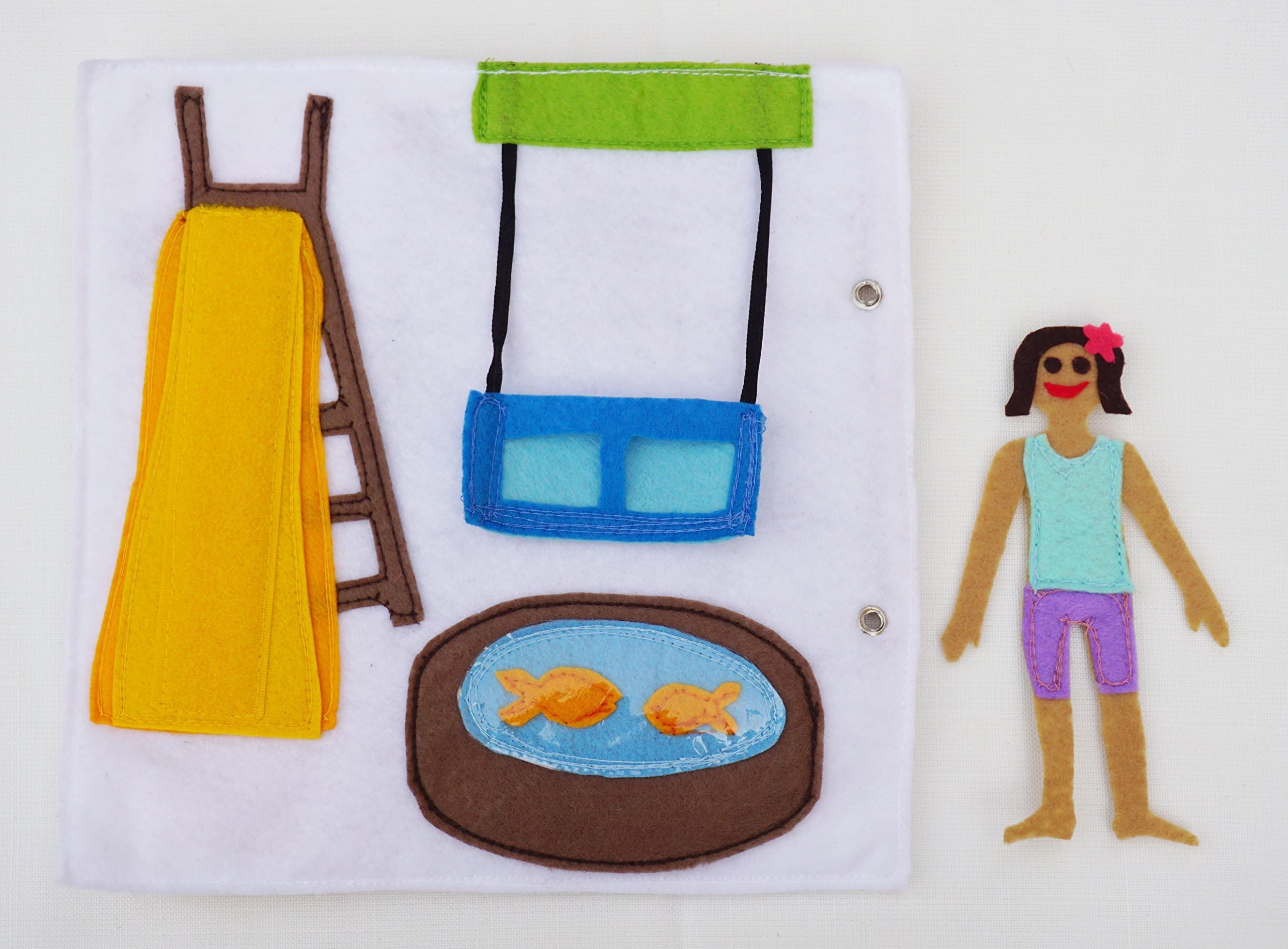 Playground- Quiet Book Page / Quiet Book / Quiet Activity Book / Birthday Gift For Toddler / Learning Book / Childrens Book /Felt Book