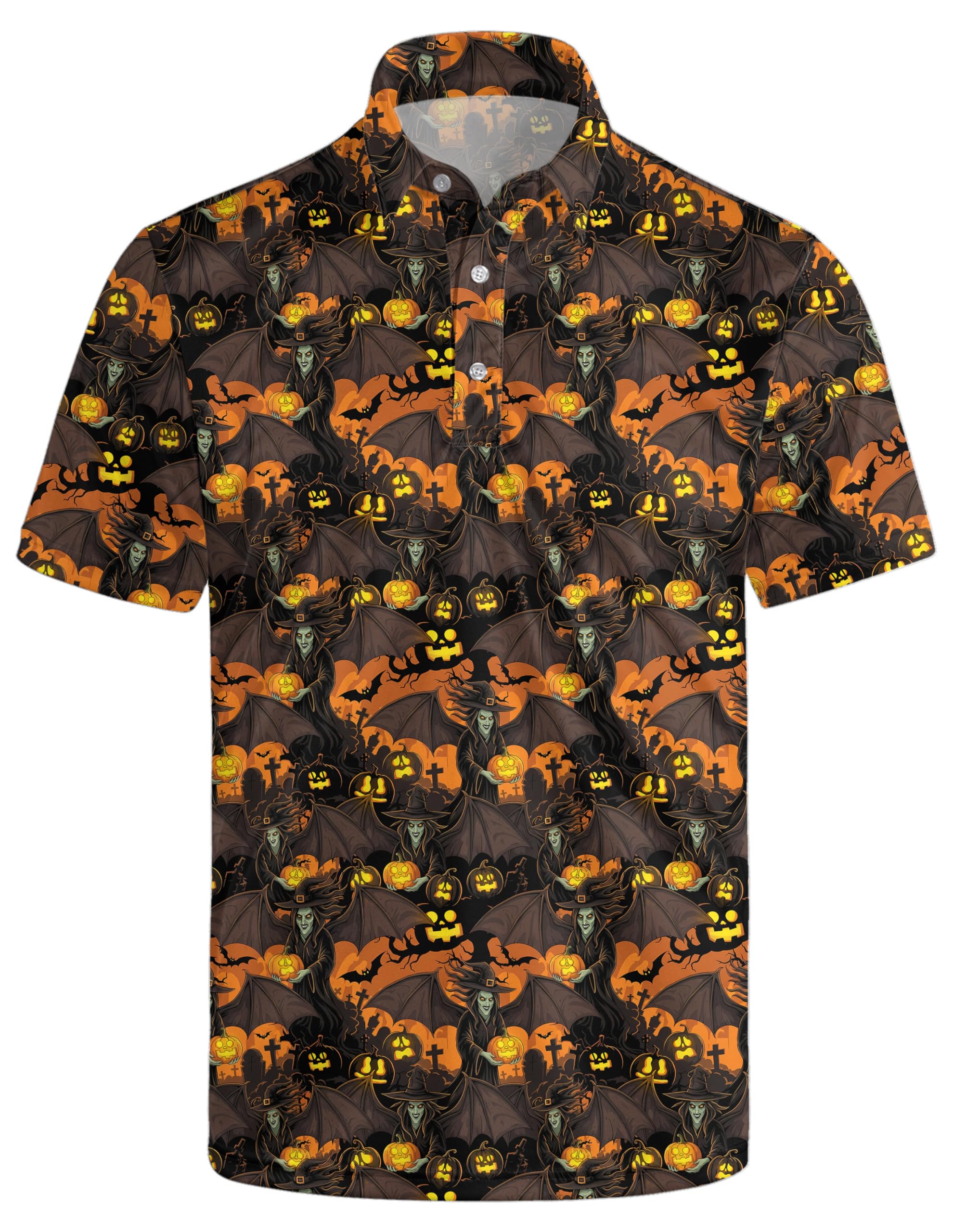 Mens Funny Golf Polo Shirts Short Sleeve Quick Dry Polo Shirts