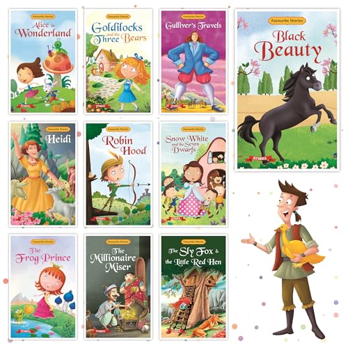 Image of Set 40 Story Books| English Short Stories for 3+ | Cindrella,Rapunzel,Robinhood, Snow White,Pinocchio & Others
