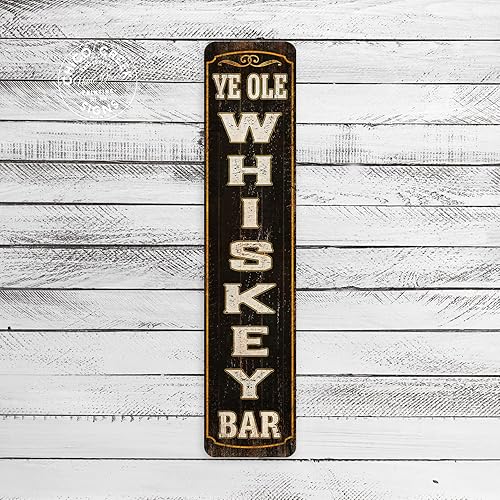 Miniatura 2 de Chico Creek Signs Ye Ole Whisky Bar Home Bar Bourbon Bar Decoración Rústica Bar Accesorios Regalo 4x18 204182001032