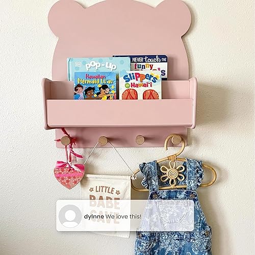 Miniatura 5 de babyGap by Delta Children Brannan Bear - Estante de pared con 4 ganchos, color verde salvia