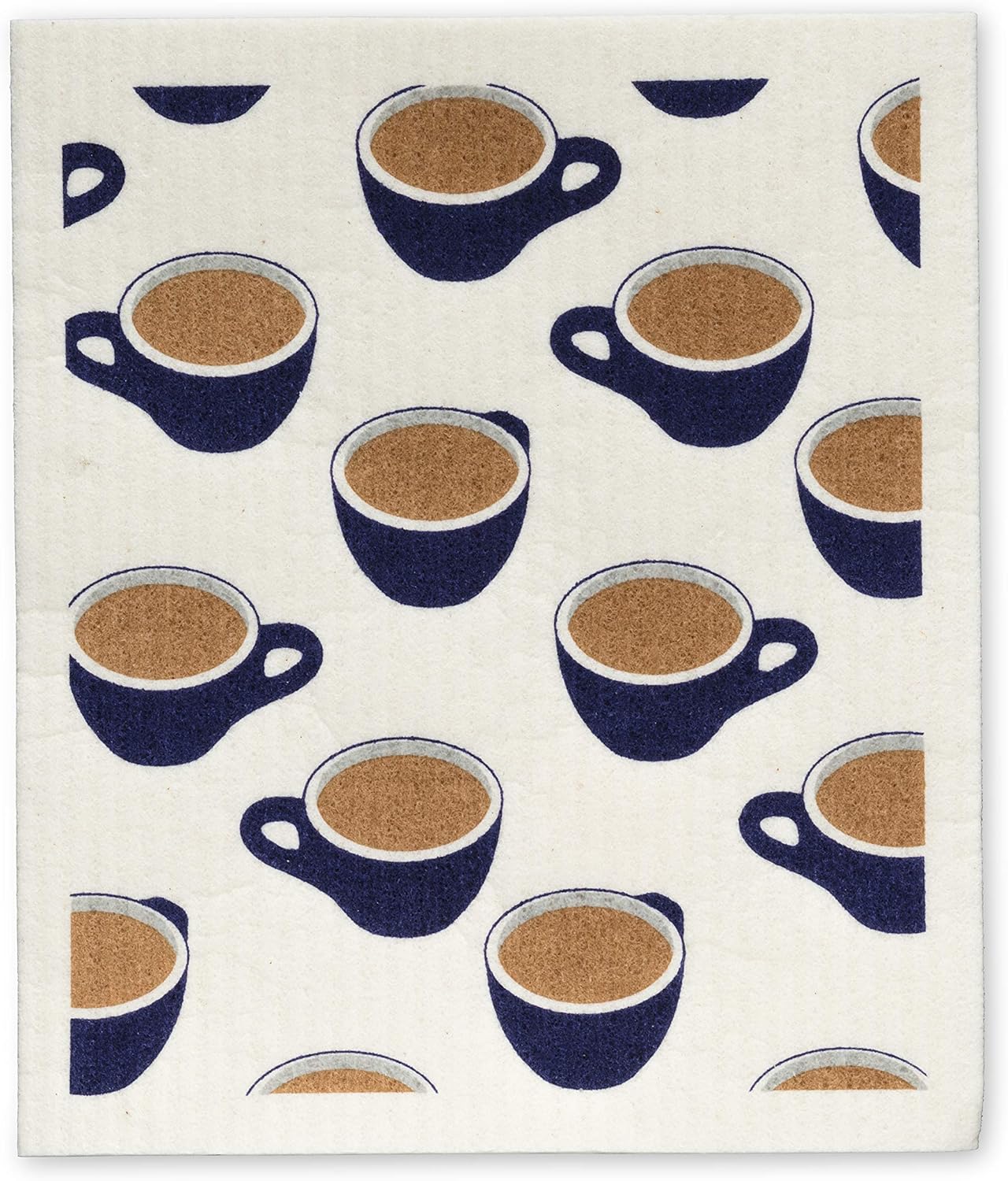 Abbott Collection 84-ASD-AB-71 Coffee Cup Dishcloths. Set of 2, 6.5x8 inches L, Grey/Purple, 2 Count