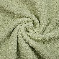 Vista 5 de Paquete de 6 toallas de baño blancas de rizo de algodón de 24 x 48 pulgadas para baño, altamente absorbentes, tacto suave, secado rápido, toalla