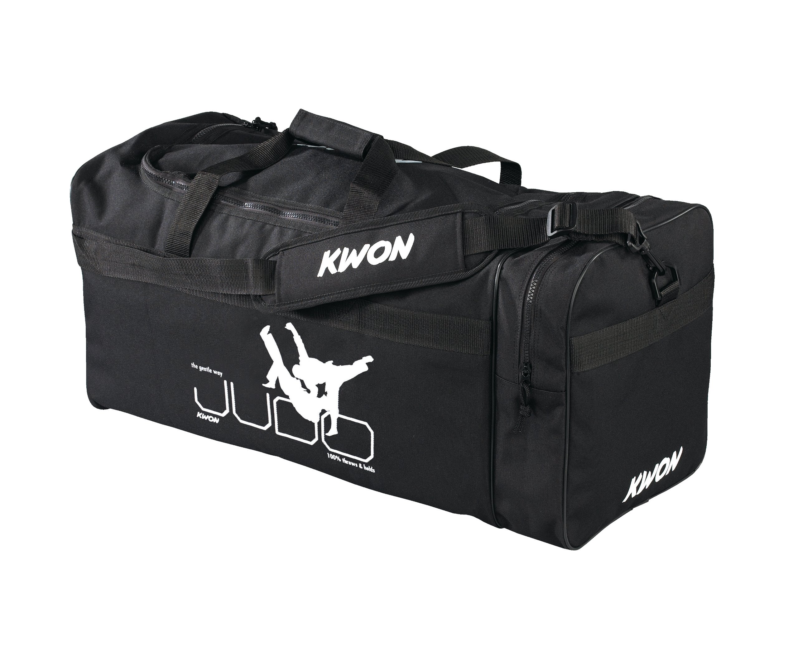 Kwon Trainingstasche Judo, schwarz, 65 x 32 x 32cm, 5017001