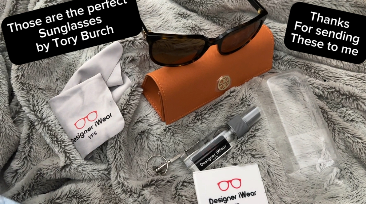 Watch GORGEOUS sunglasses by Tory Burch on Amazon Live display picture 3