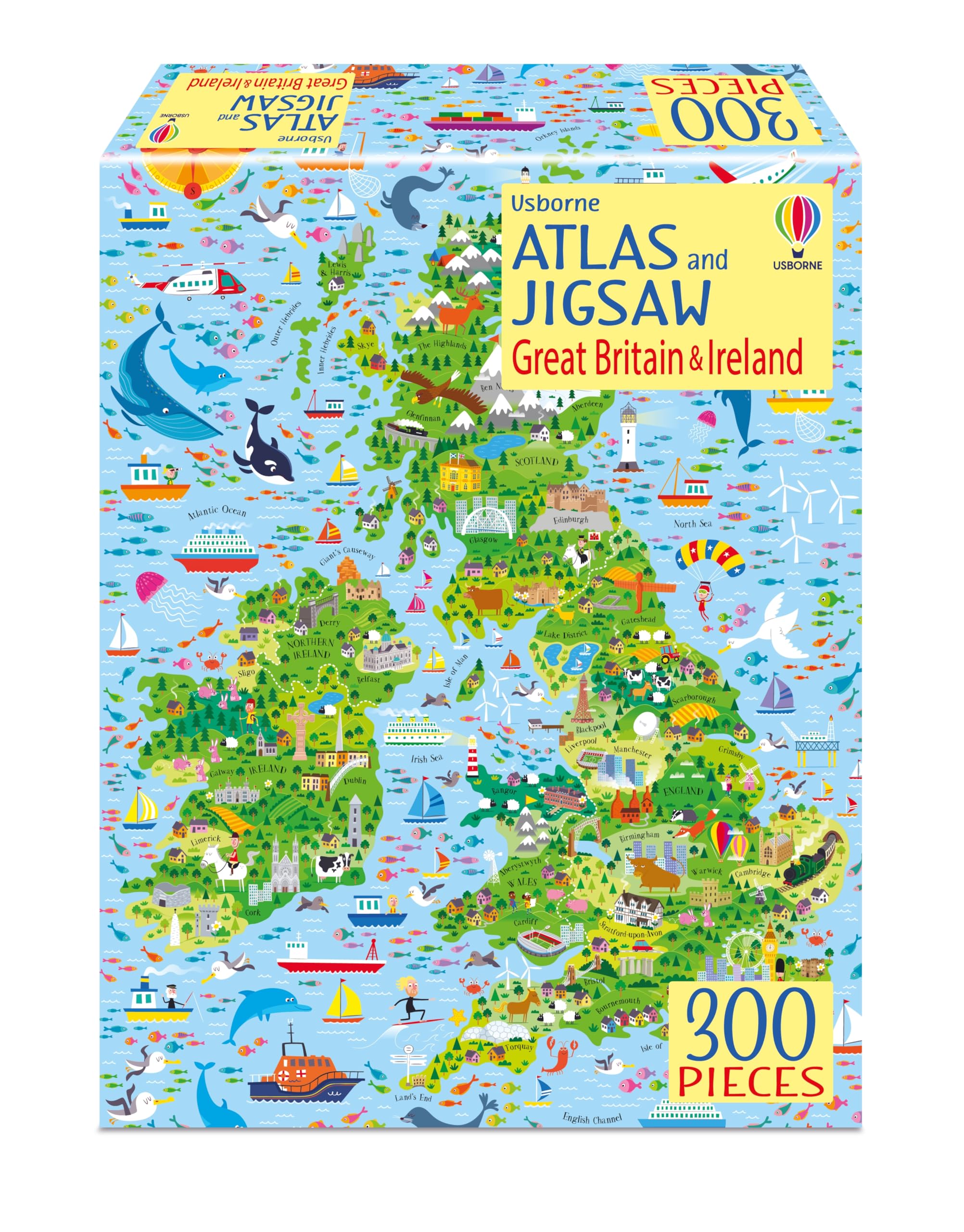 Atlas & Jigsaw Great Britain & Ireland (Usborne Book and Jigsaw) Paperback – 15 June 2023
