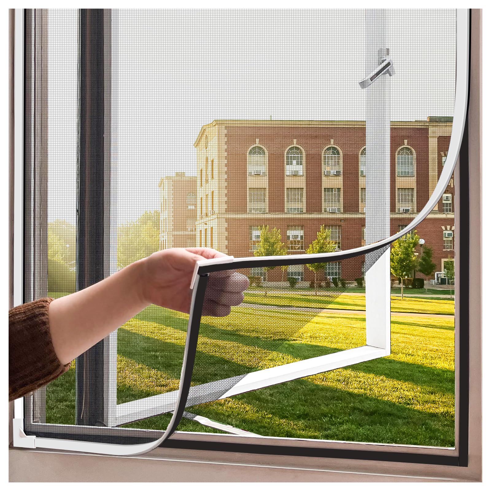OWYR Fenster-Moskitonetz mit Magneten, Fliegengitter Fenster Magnetisches