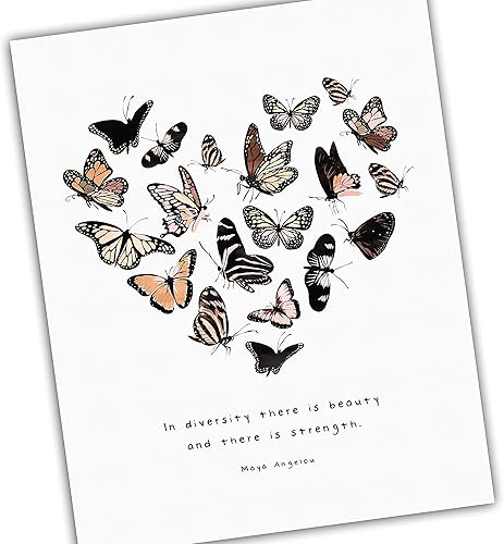 Miniatura 1 de Diversity Art for Kids - In Diversity There is Beauty and There is Strength - Maya Angelou Quote - Promote Unity Celebrate Diversity - UNFRAMED