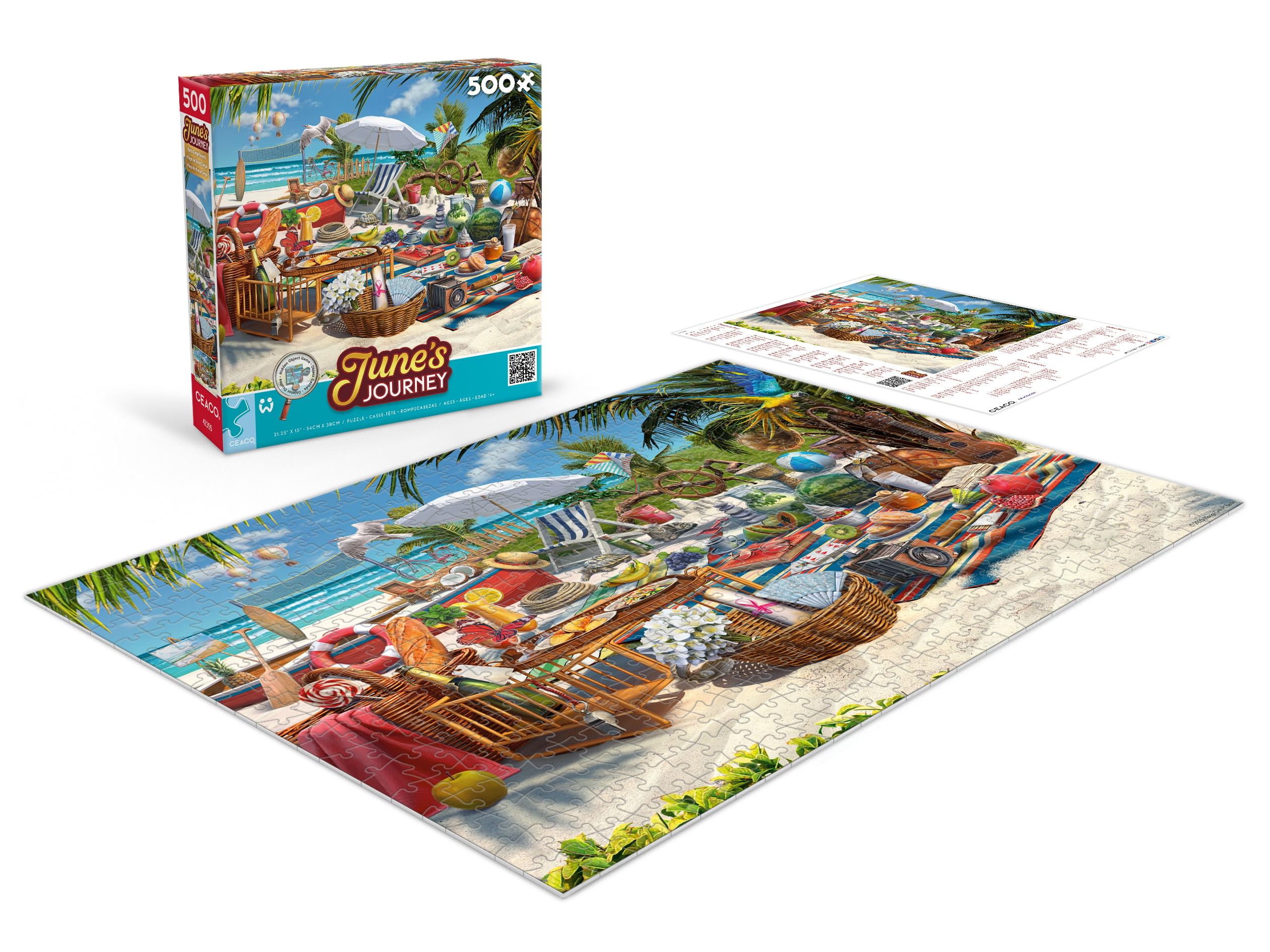 Amazon.com: Ceaco - June's Journey Boca Ciega Beach - 500 Piece